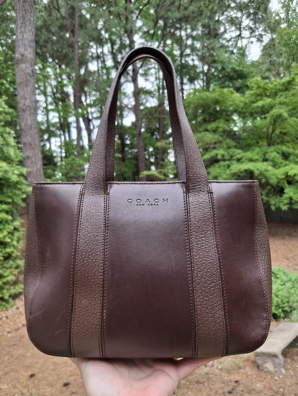 Vintage 1998 Coach Bridle Collection Brown Calfskin Leather Satchel #6707 - Picture 2 of 12